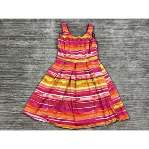 Tiana B Dress Womens‎ 8 Multicolor Sleeveless Made in USA Fit & Flare